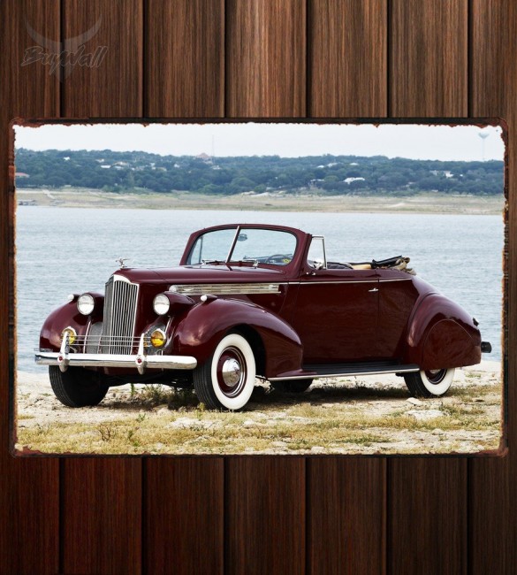 Металлическая табличка Packard 120 Convertible Coupe 510 Металлическая табличка Packard 120 Convertible Coupe 510